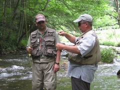 Doe River 28Jun09  24  - Randy helping with the system